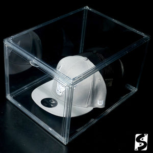 caja transparente para guardar gorras, caps, hats, caja de plastico
