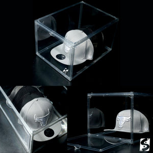 caja transparente para guardar gorras, caps, hats, caja de plastico