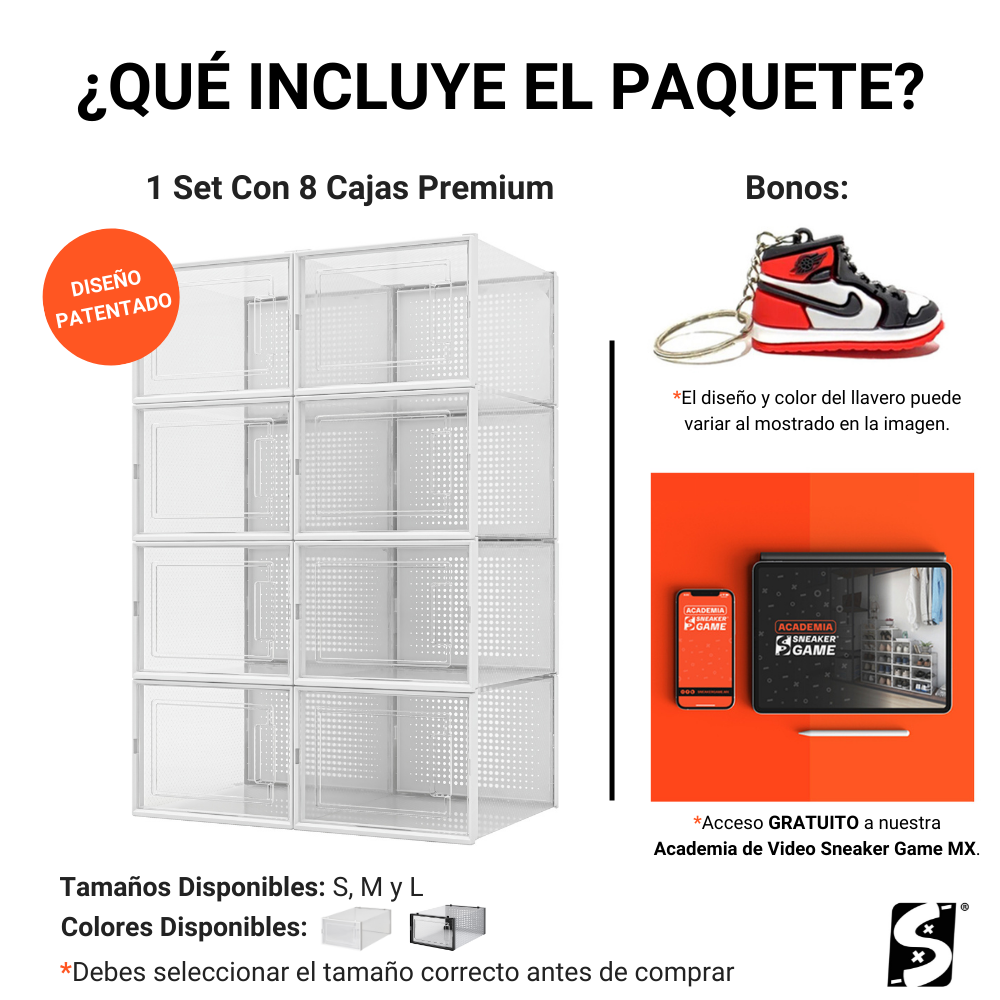 Cajas Transparentes Slam Box Para Sneakers - Sneaker Game - ®